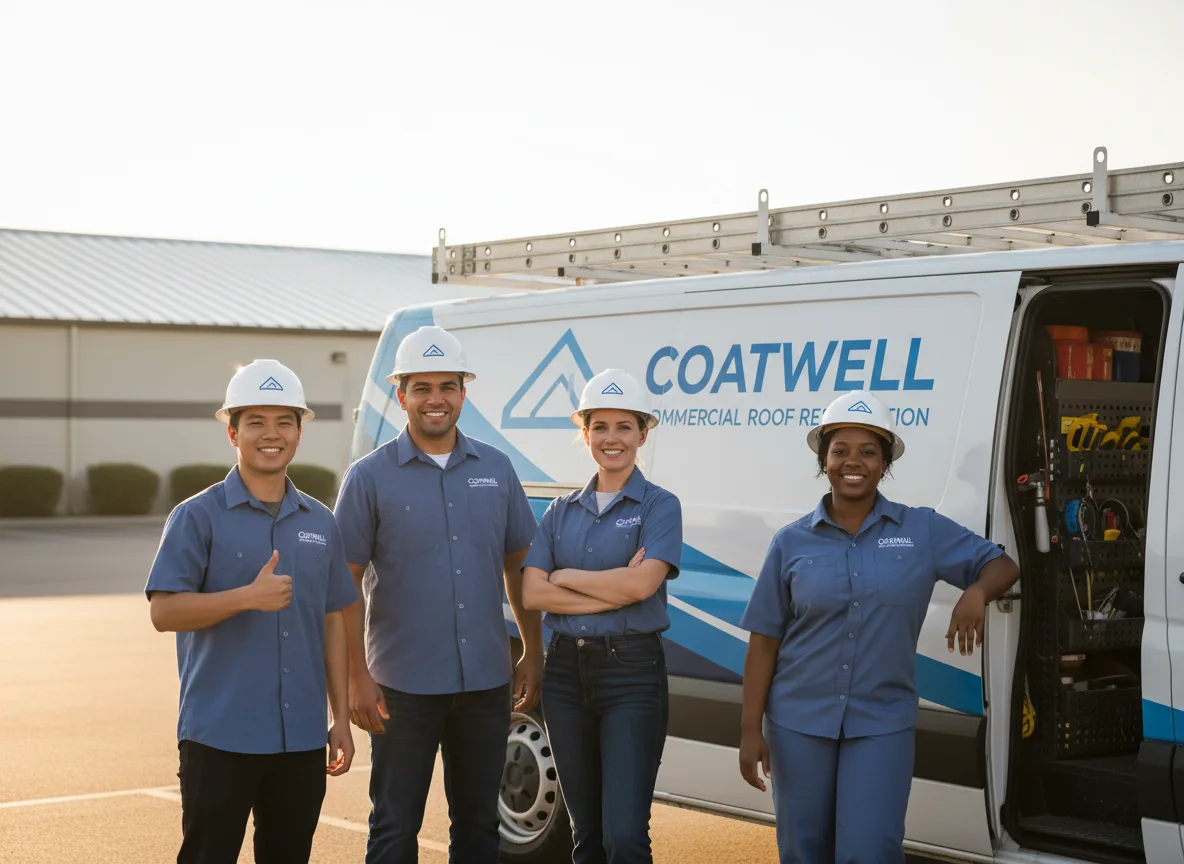 Commercial roof coating company in Serena, IL
